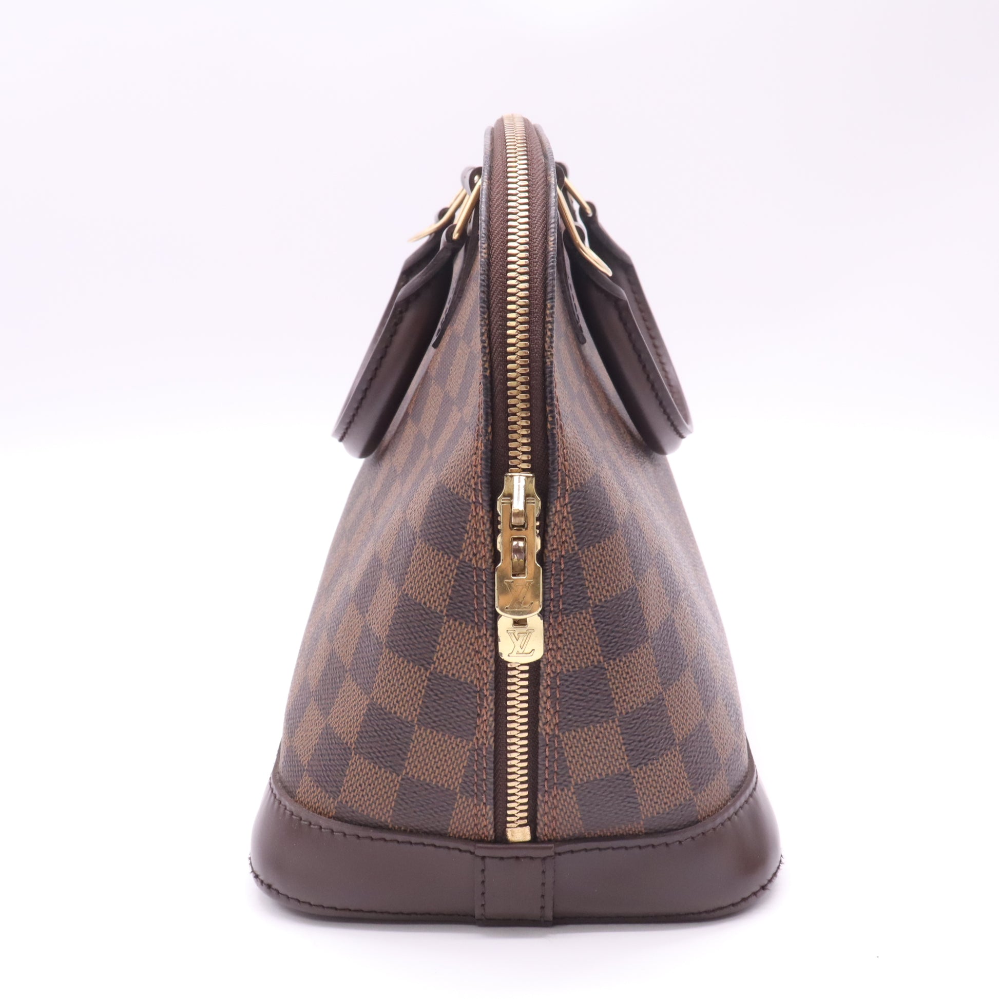 Alma Small Brown Leather Satchel B22927