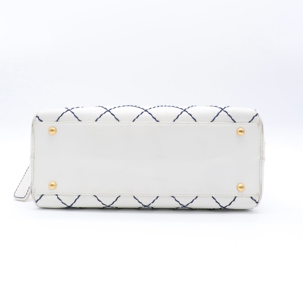 Timeless Chanel Wild Stitch White twins