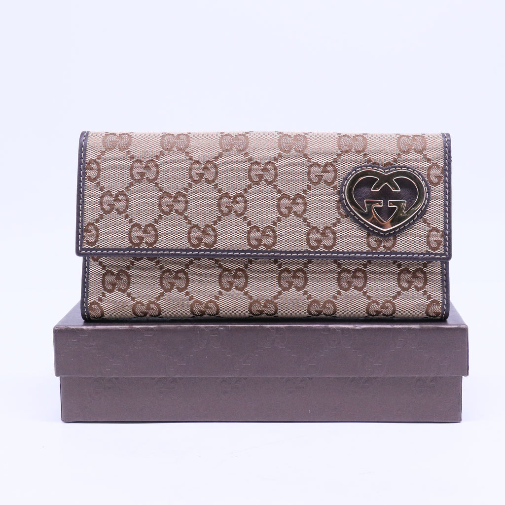 Lovely GG Canvas Leather Wallet W20852