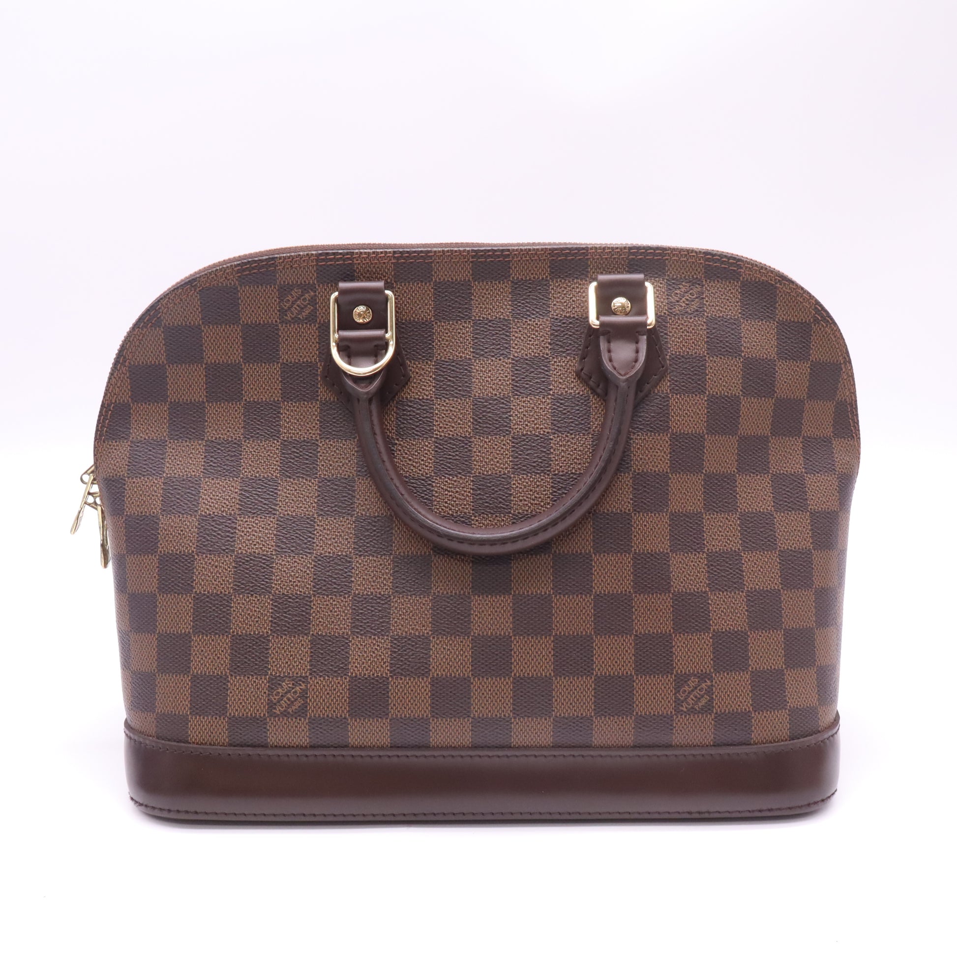 Alma Small Brown Leather Satchel B22927