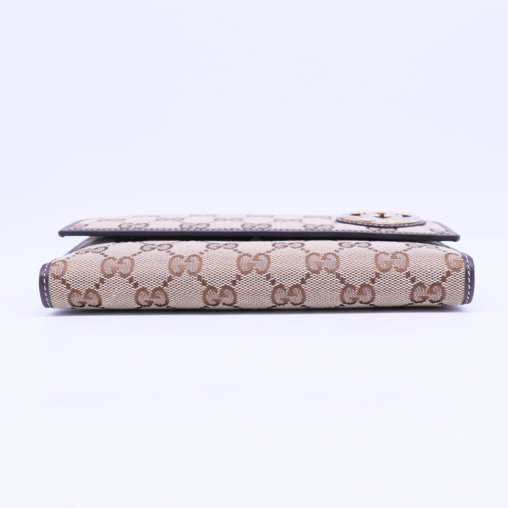 Lovely GG Canvas Leather Wallet W20852