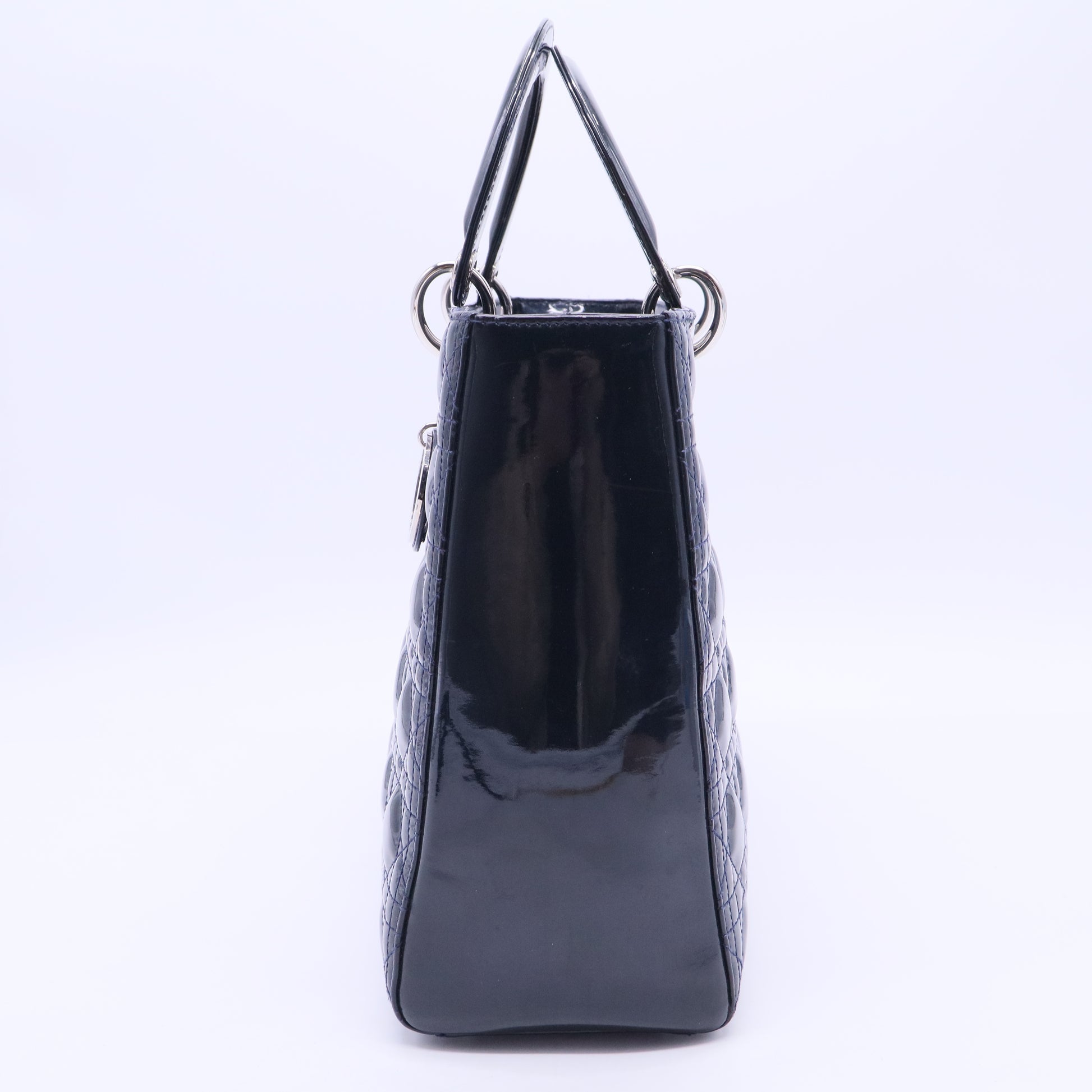 Large Patent Cannage Lady Dior B10450