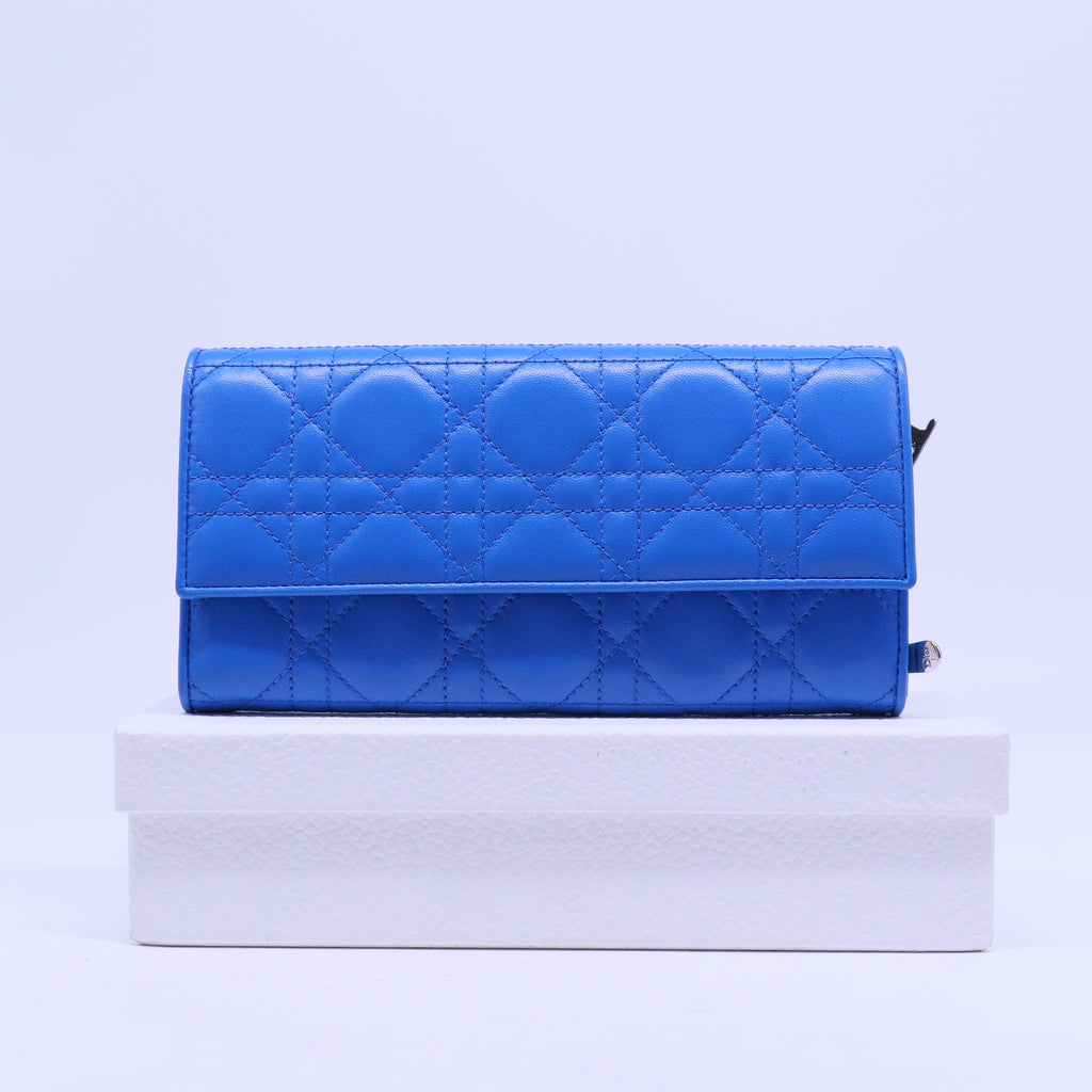 Cannage Lady Dior Wallet On Chain