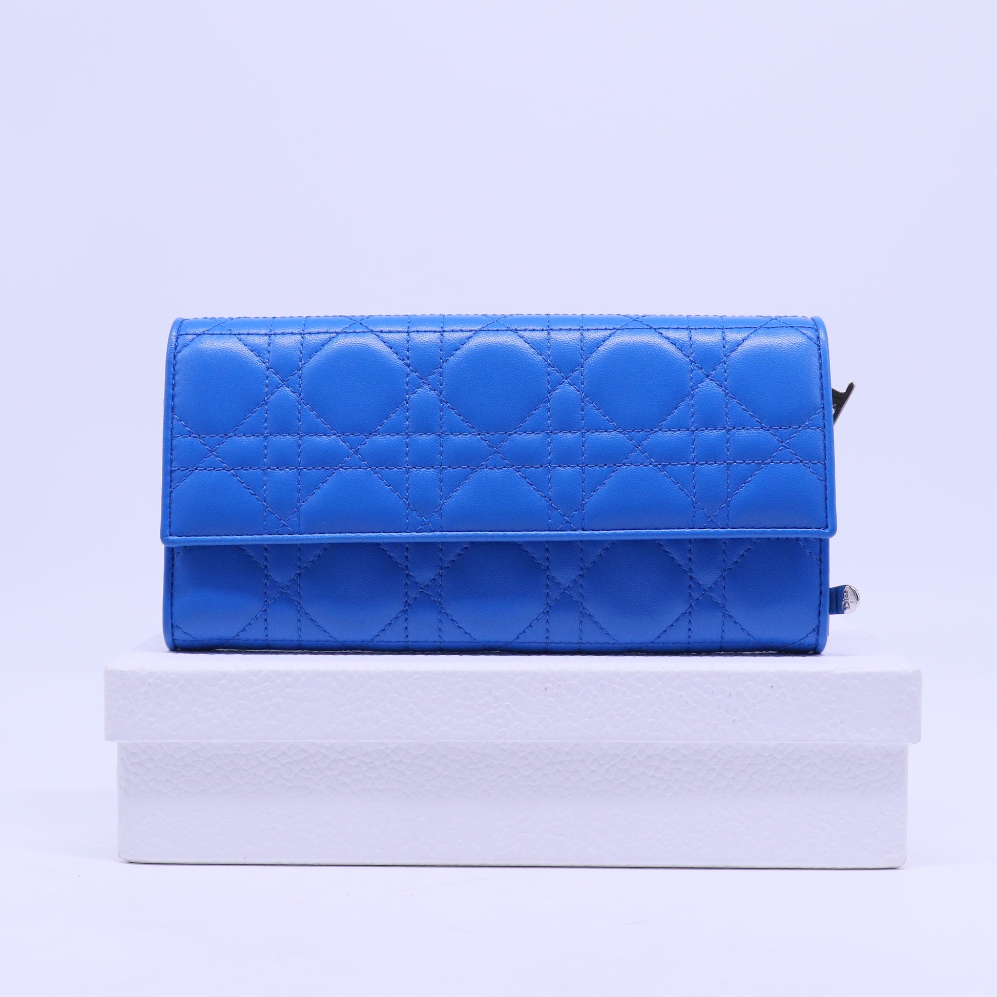 Cannage Lady Dior Wallet On Chain