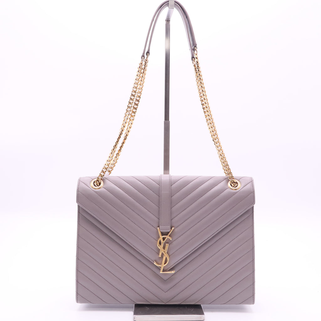 Saint Laurent Bandolera Satchel Monogramme de Cuero