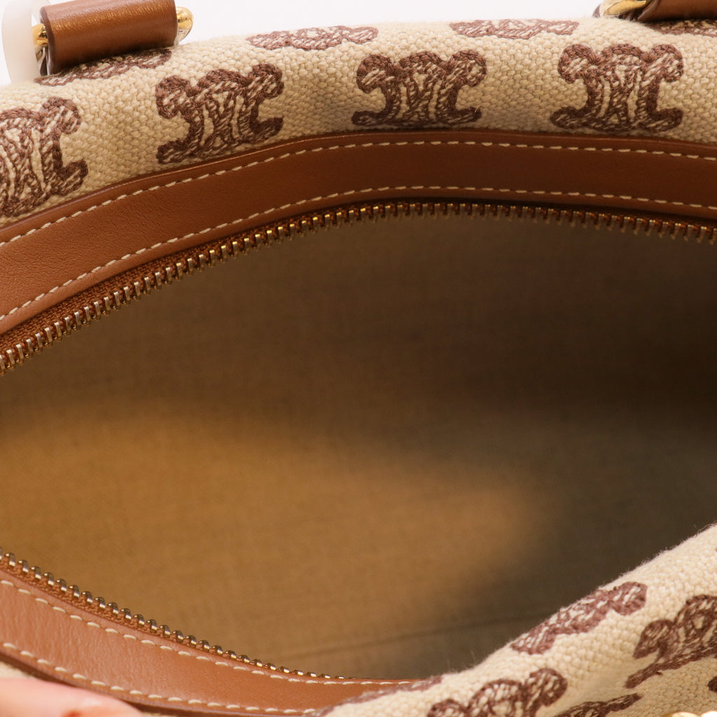 Boston Bag Triomphe Canvas Small twins