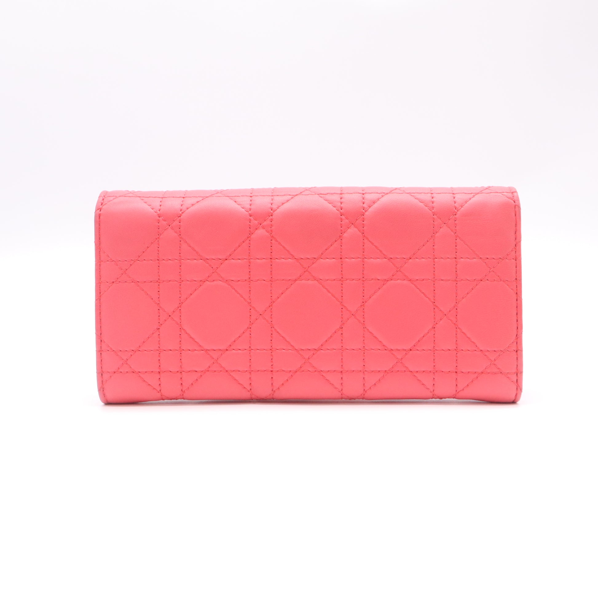 Coral Miss Dior Promenade Continental Wallet W22607