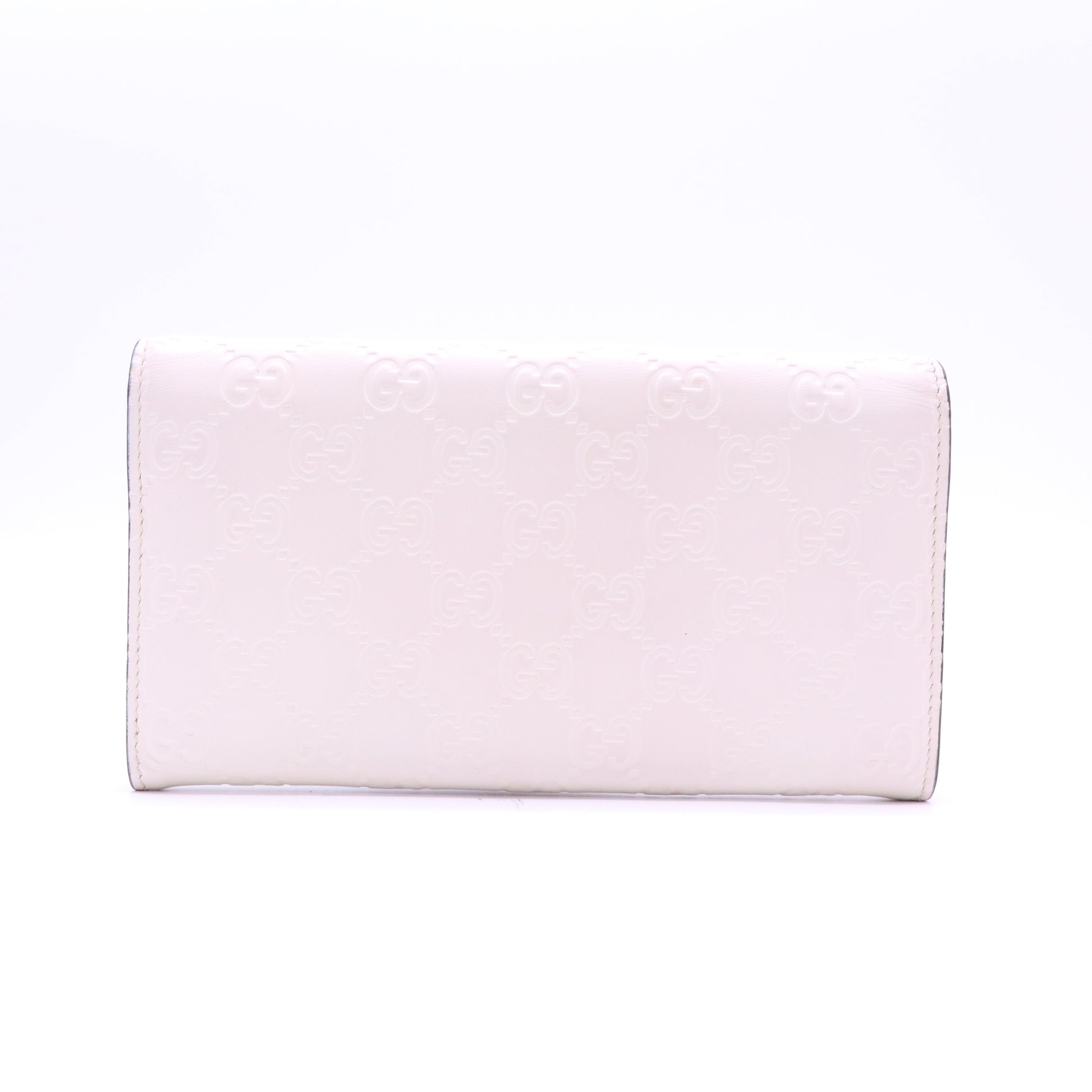 Gucci Signature Leather Bow Continental Wallet W21425