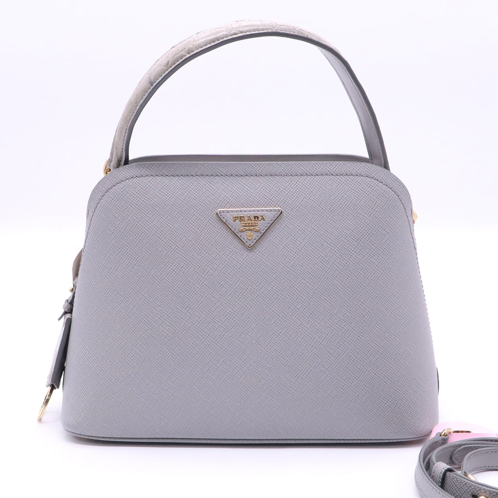 Prada Saffiano Leather Matinee Bag  twins LDJ3592