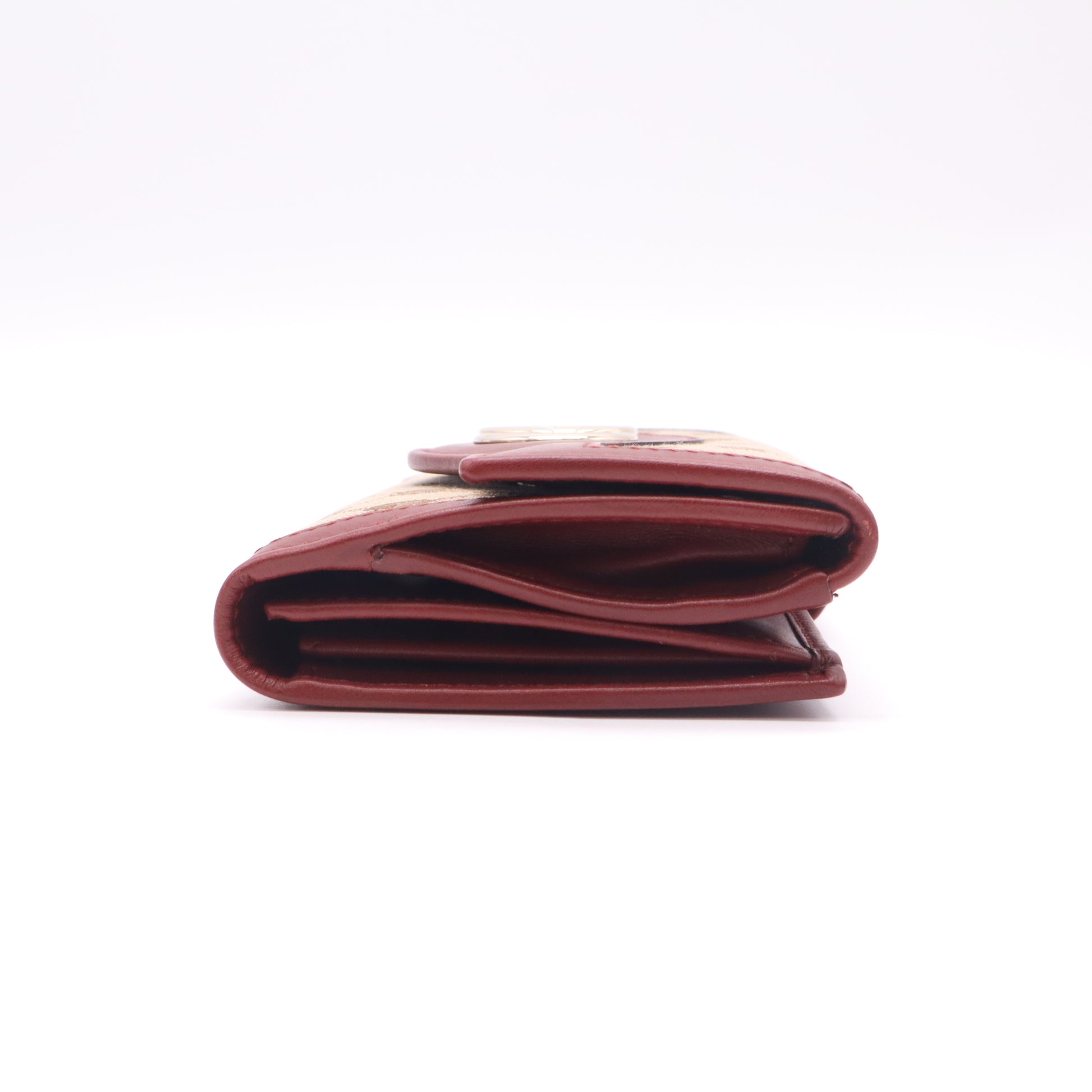 GG Canvas and Leather Trim Sukey Continental Wallet W22616