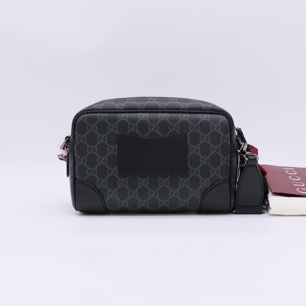 Gucci GG Emblem small crossbody bag in black fabric Twins LDJ5623