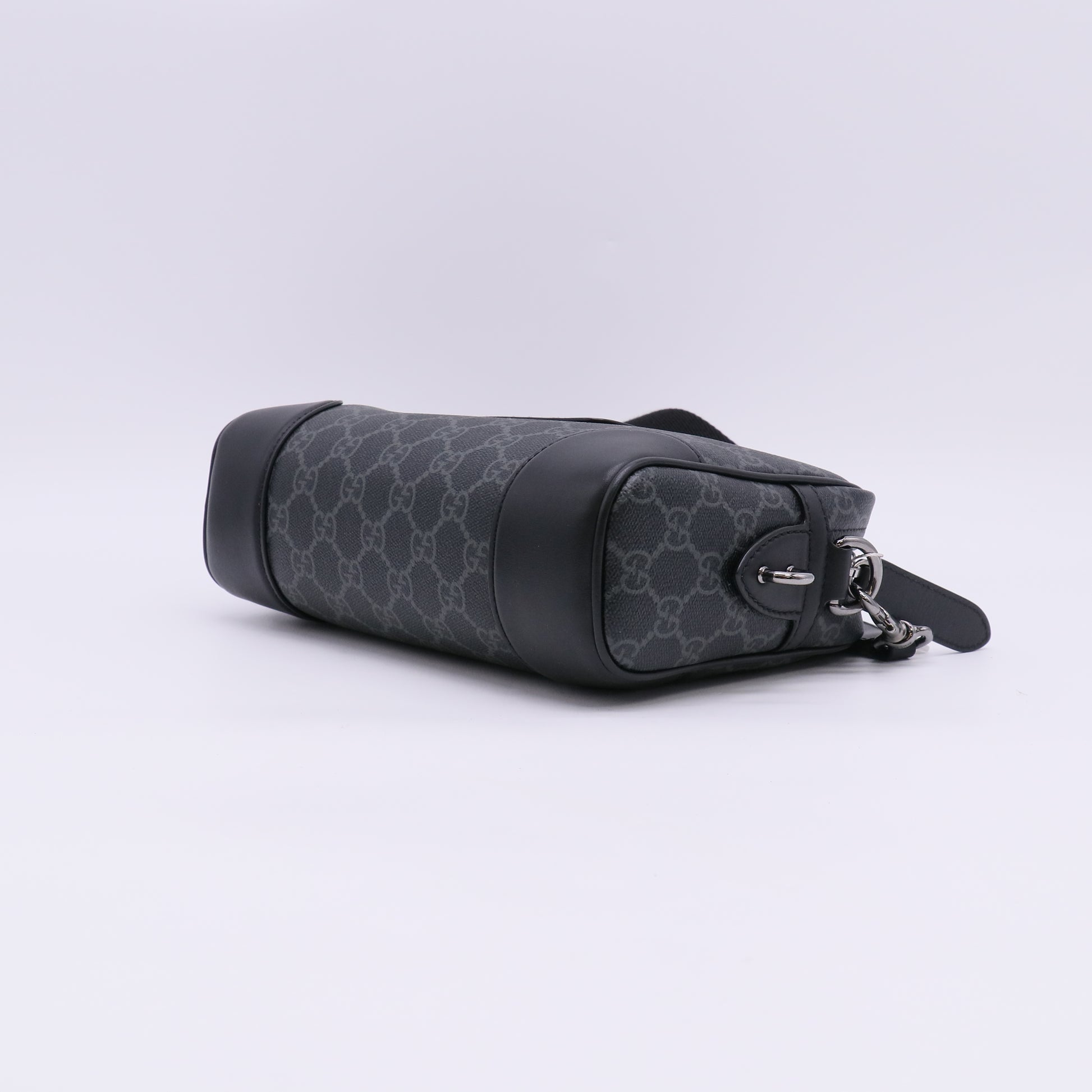 Gucci GG Emblem small crossbody bag in black fabric Twins LDJ5623