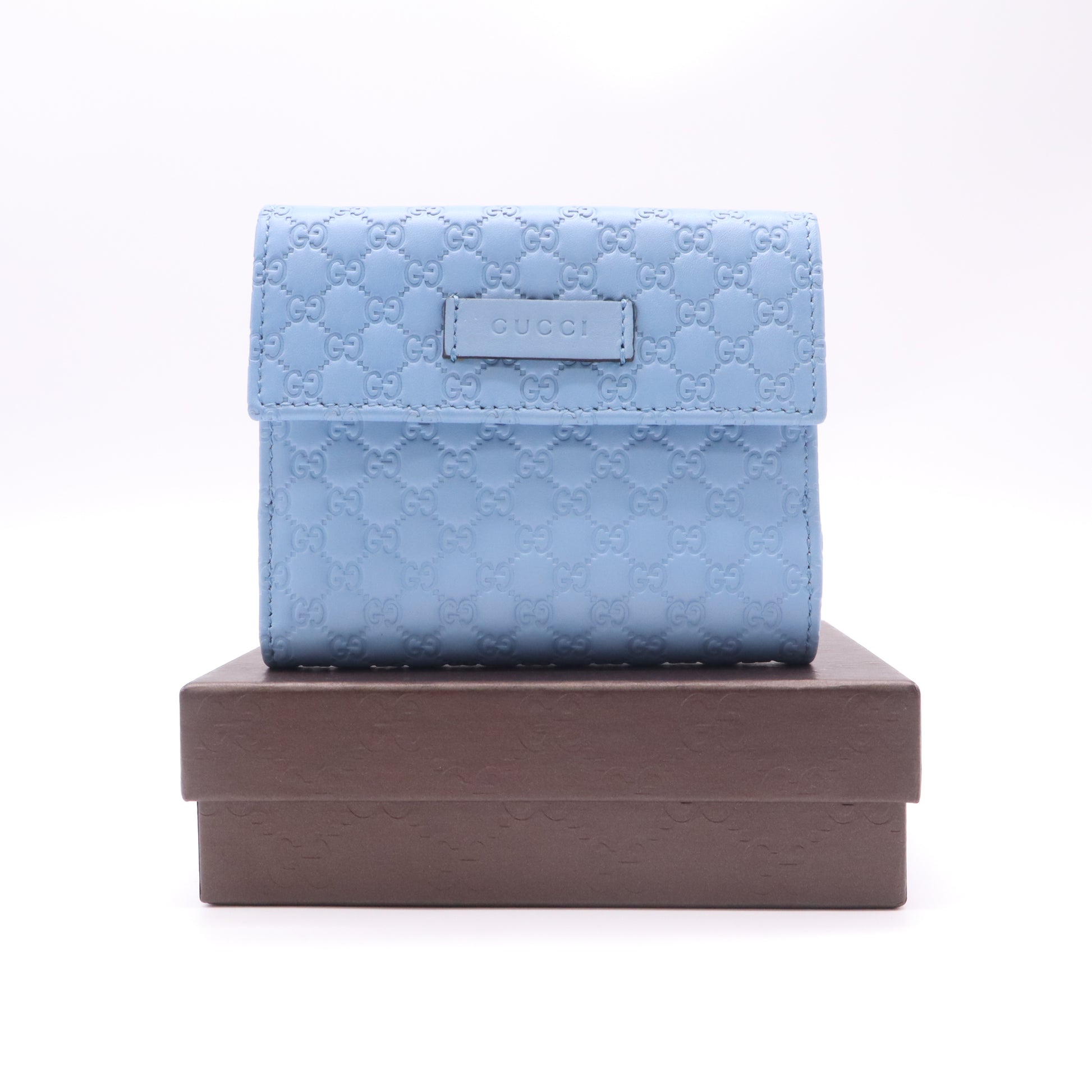 Gucci Microguccissima Leather French Flap Wallet W22560