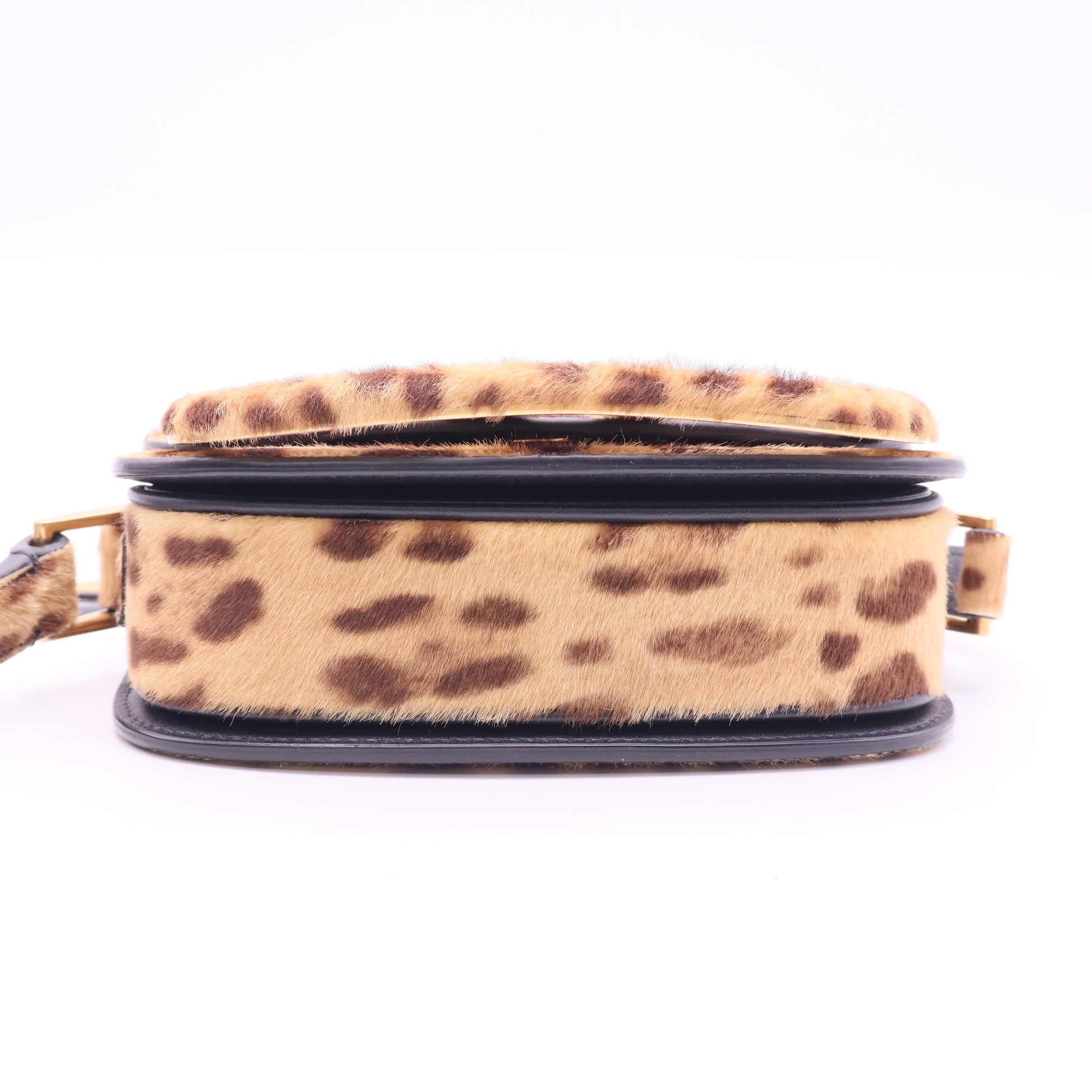 VALENTINO GARAVANI Supervee small leopard-print leather shoulder bag twins