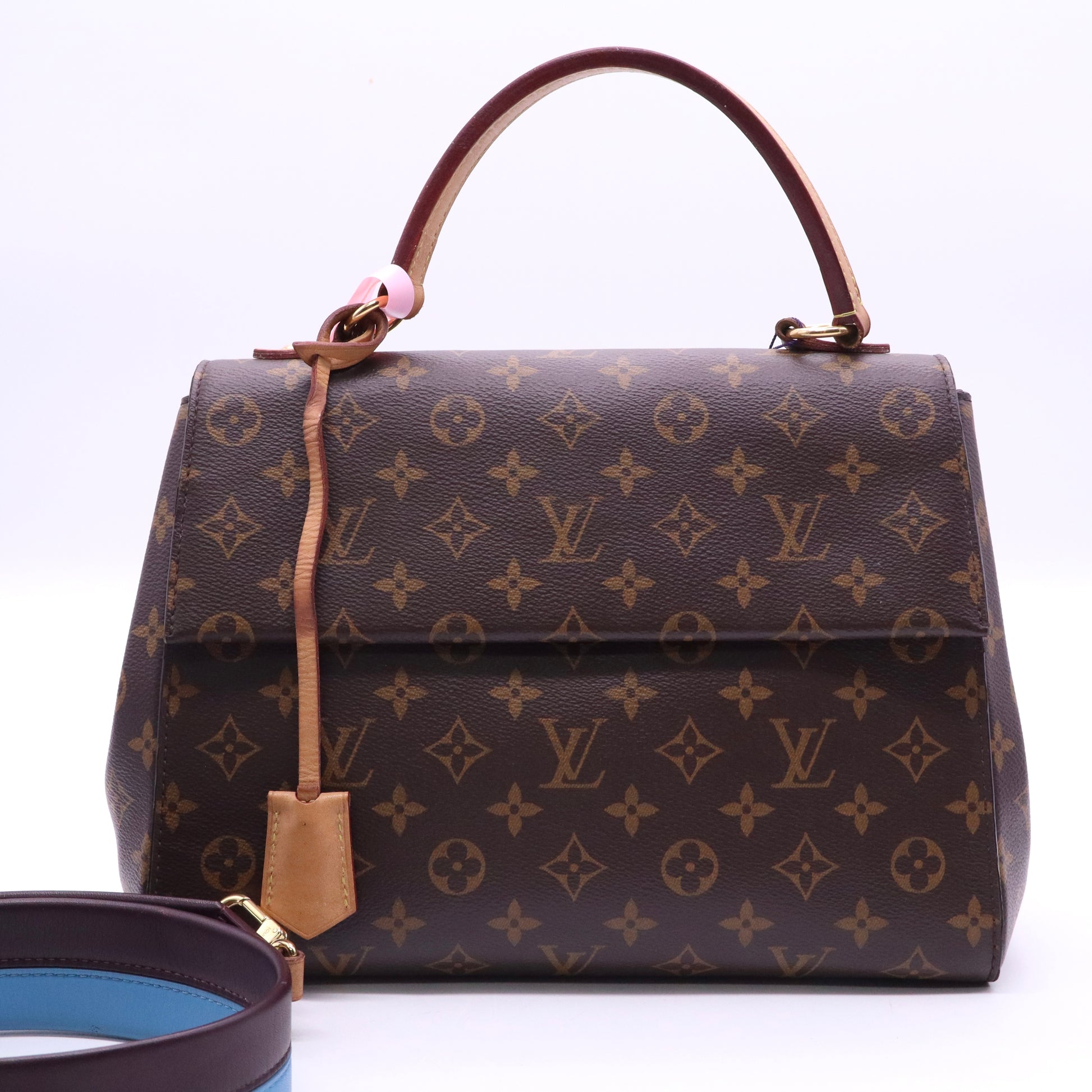 Cluny Top Handle Bag Monogram Canvas MM Twins LDJ3599