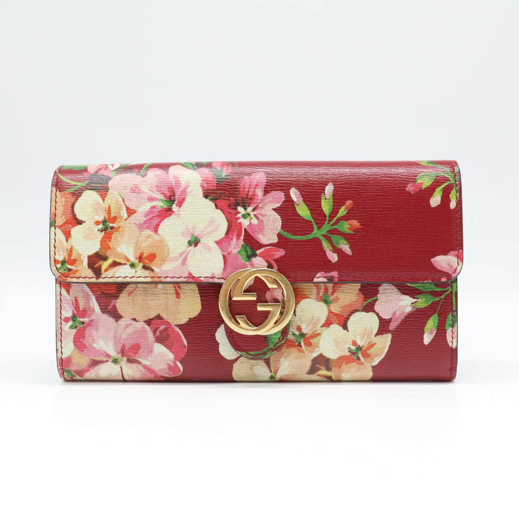 Gucci Blooms Interlocking G Continental Wallet W21655