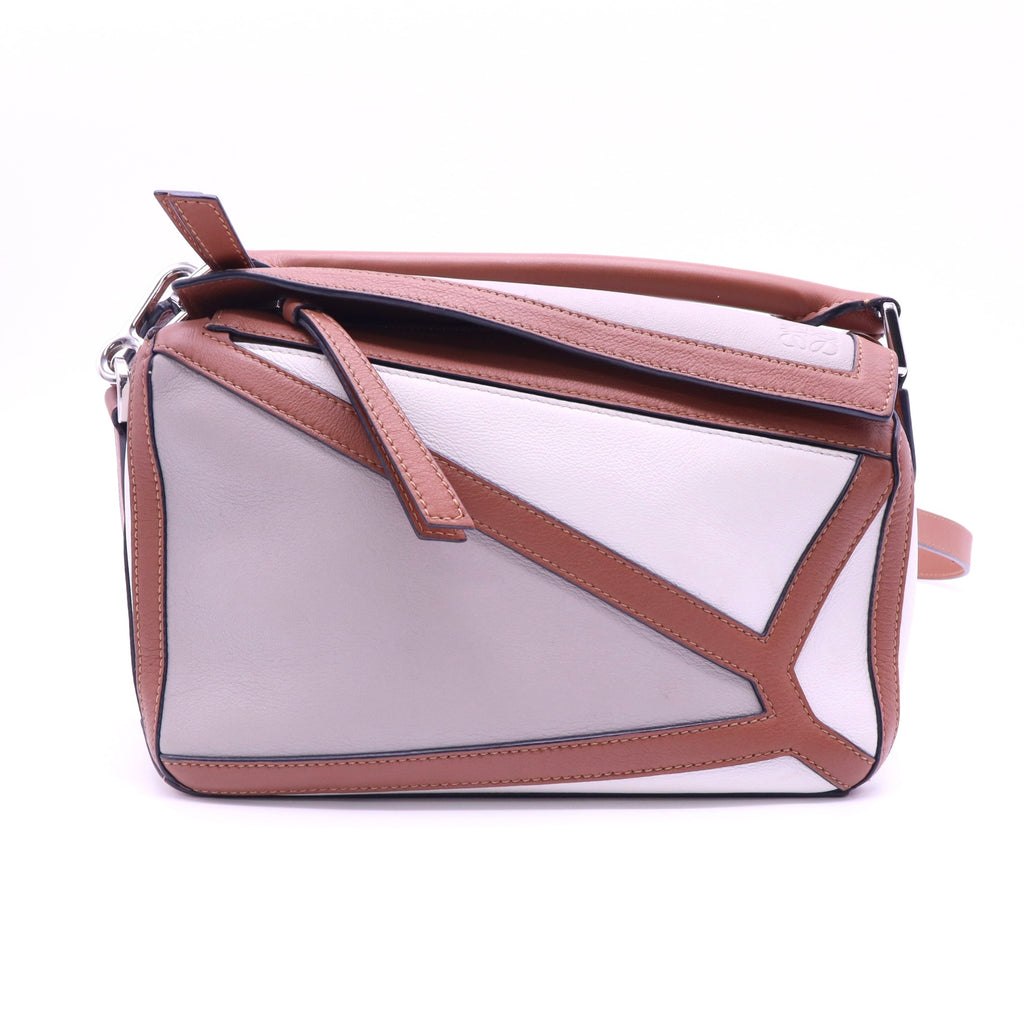Calfskin Small Graphic Puzzle Bag Twins LDJ4112