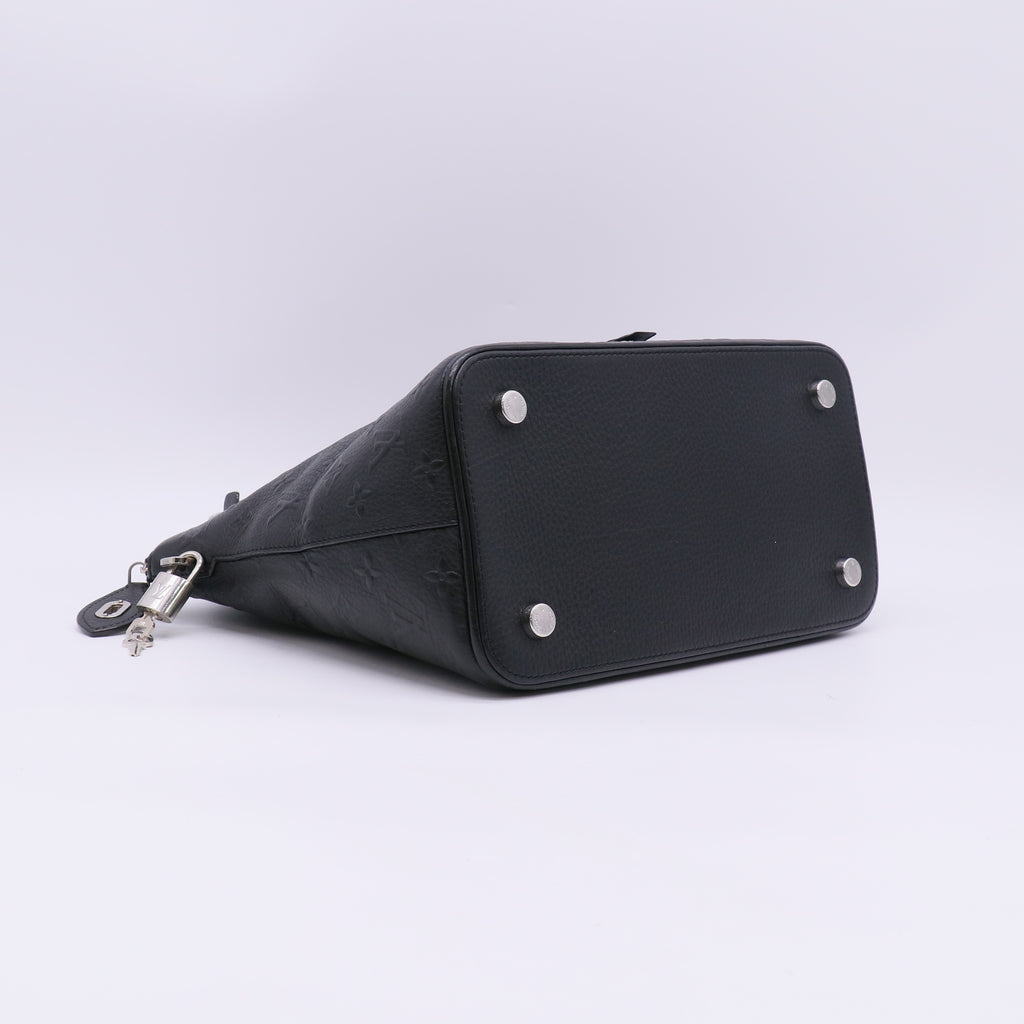 Louis Vuitton Embossed Revelation Lockit PM Black Calfskin Monogram Twins LDJ5621