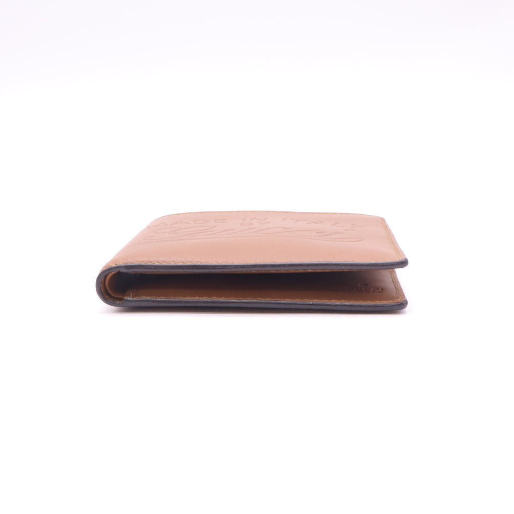 Gucci Selleria Embossed Smooth Leather Bi-Fold Wallet W22559