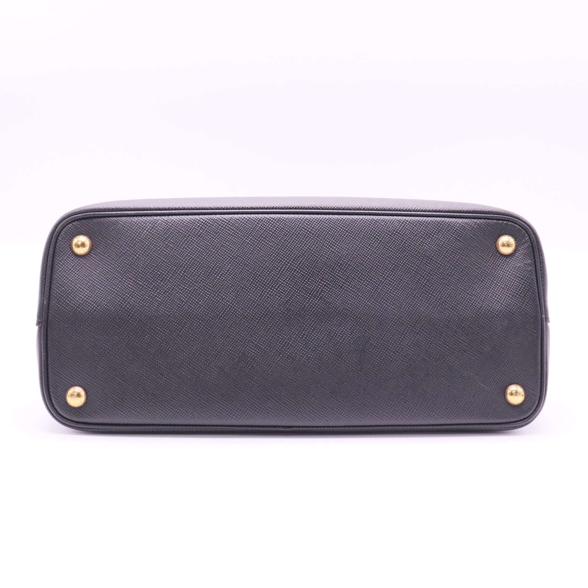 Prada Black Saffiano Cuir 2way pink inner layer shoulder bag twins