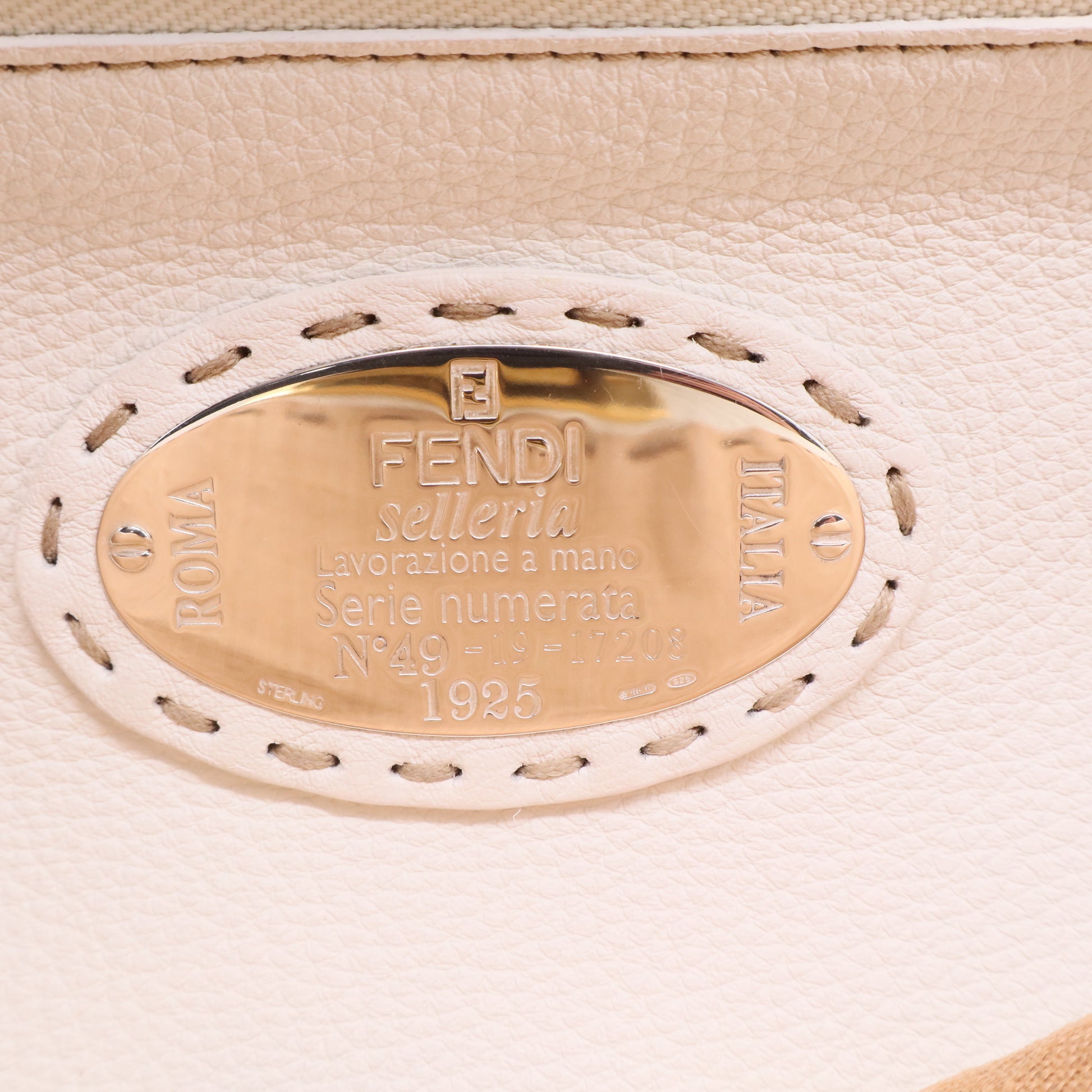 Fendi Peekaboo Leather Crossbody Bag twins