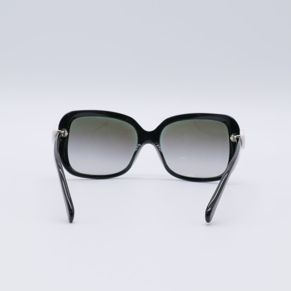 Acetate CC Bow Sunglasses 5171 Black White
