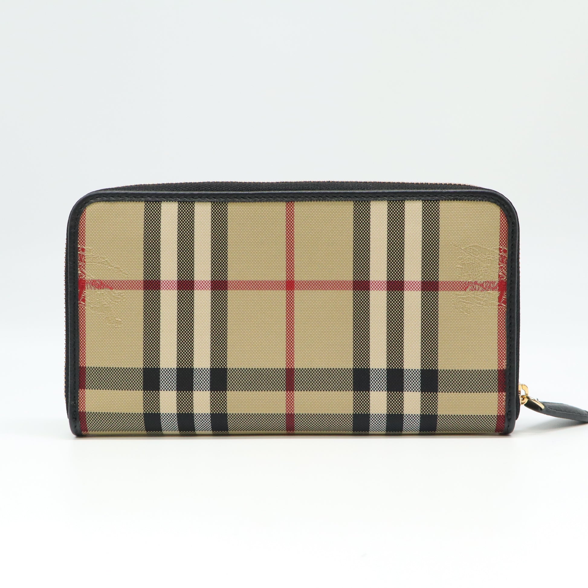 Burberry House Check Derby Leather Elmore Wallet W21687