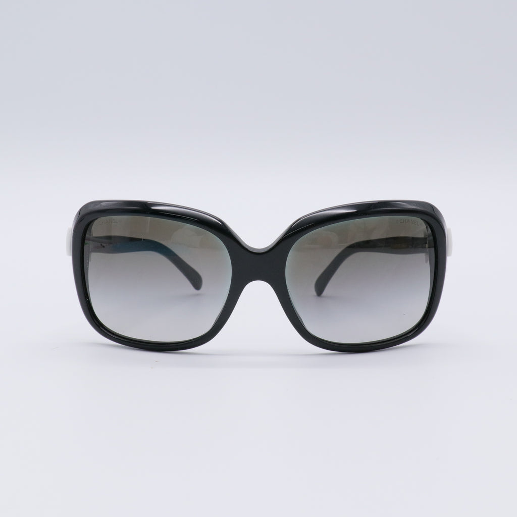 Acetate CC Bow Sunglasses 5171 Black White