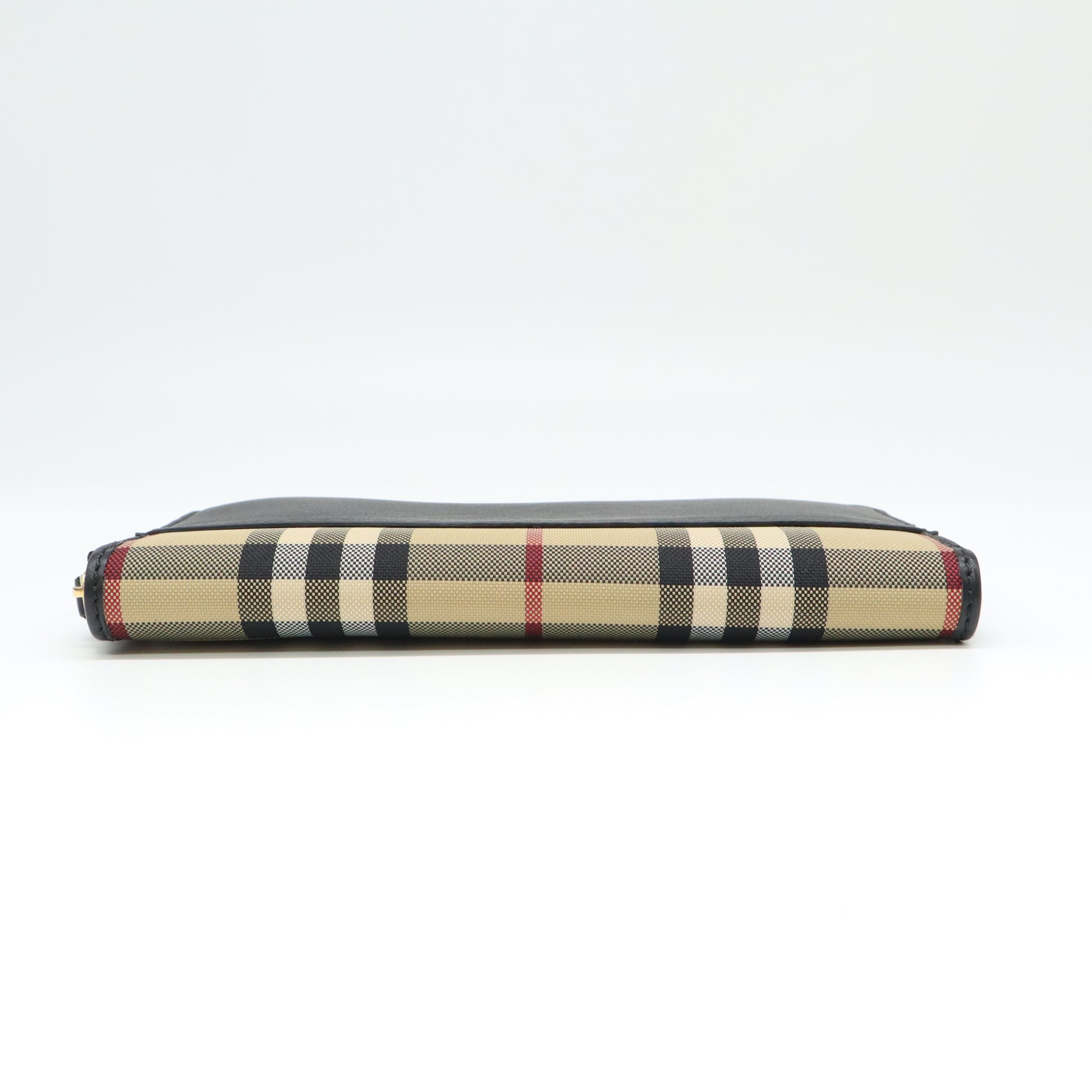 Burberry House Check Derby Leather Elmore Wallet W21687