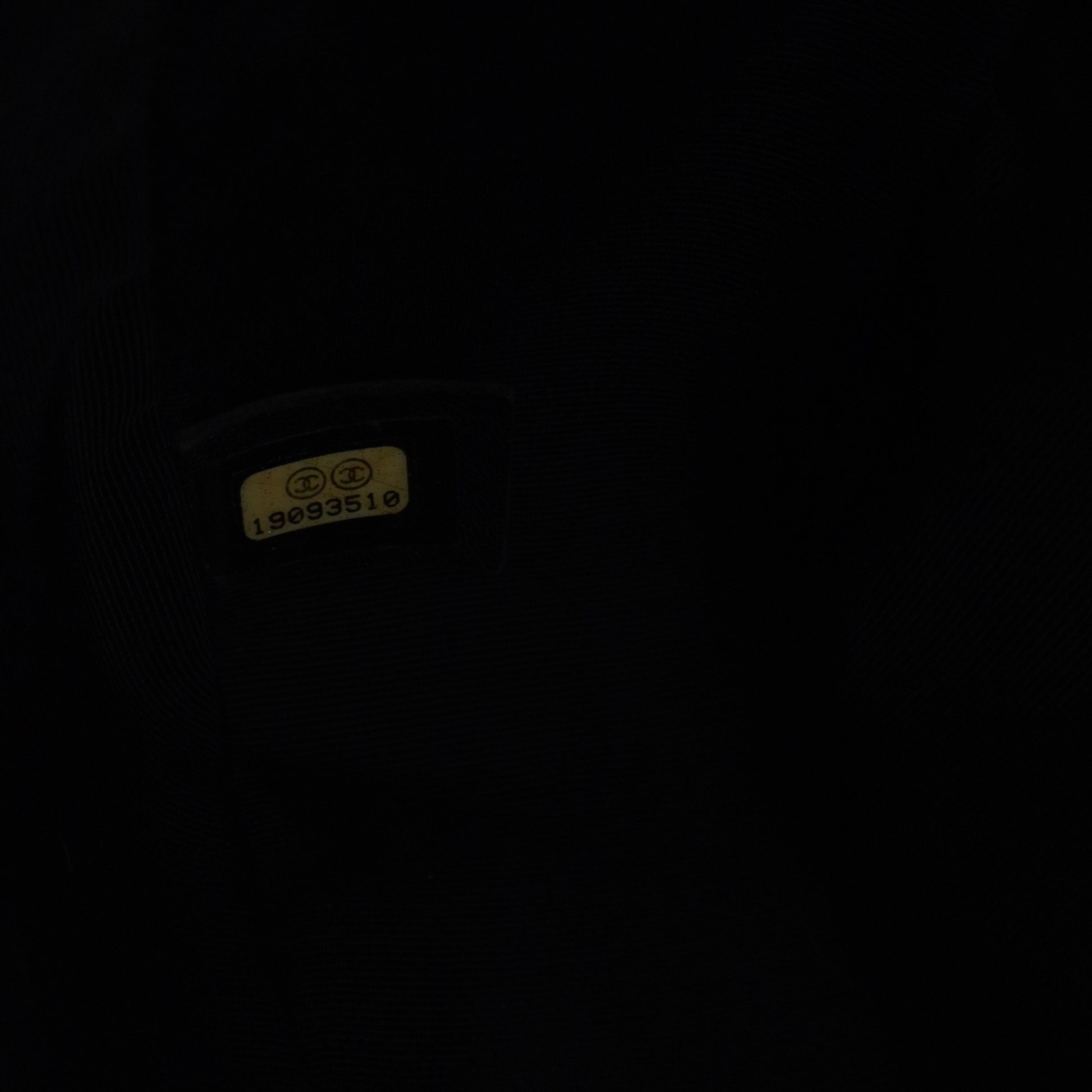 Lambskin Quilted Medium Graphic Flap Navy Black