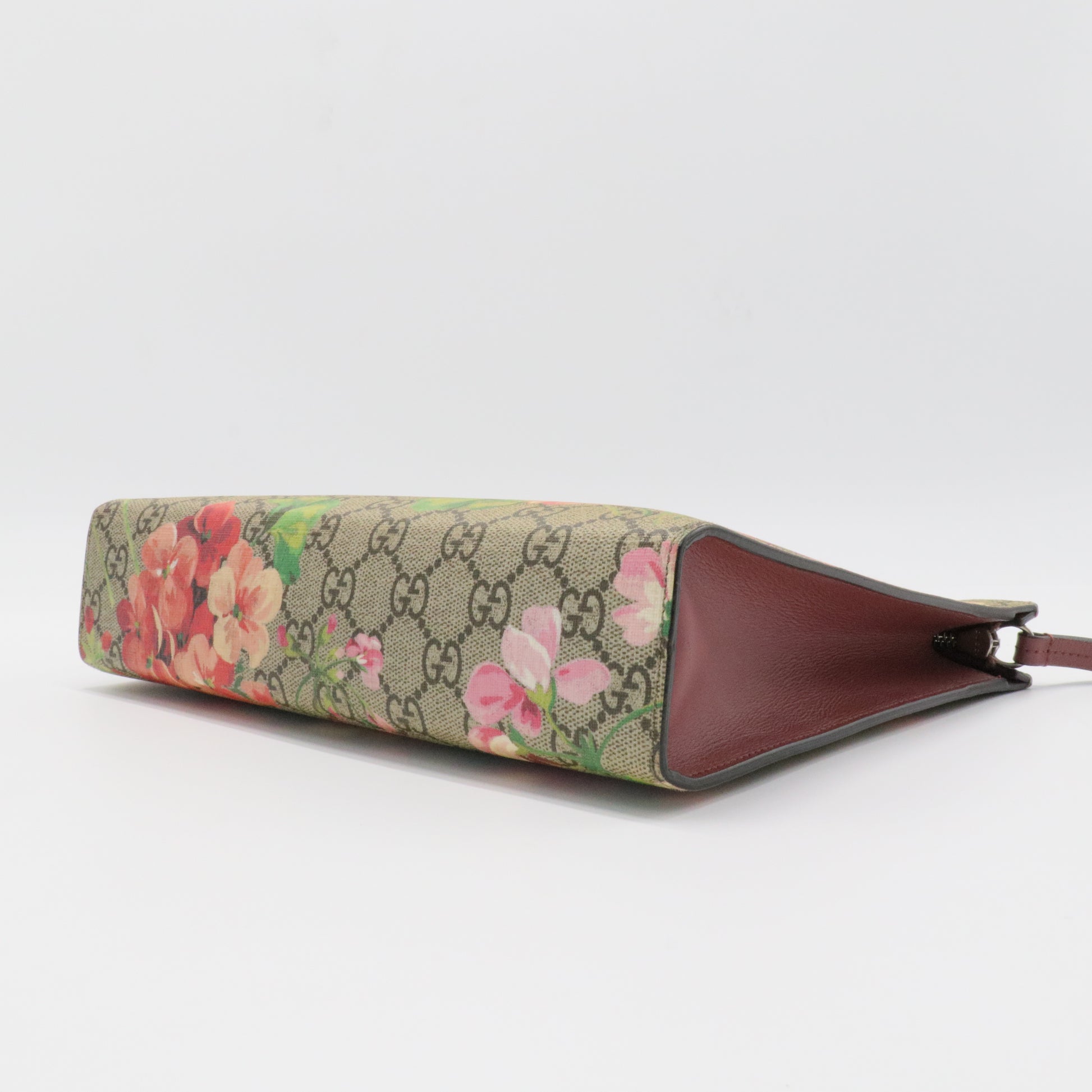 Toiletry Pouch Blooms Print GG Coated Canvas Large