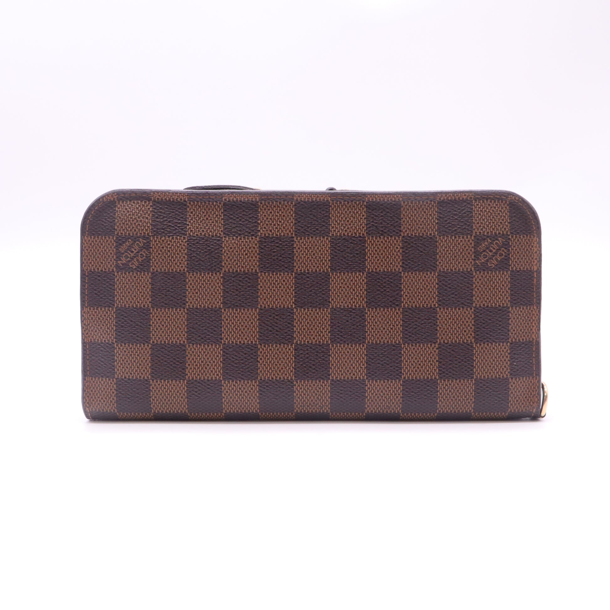 Louis Vuitton Zippy Wallet in Damier Ébène Canvas W22535