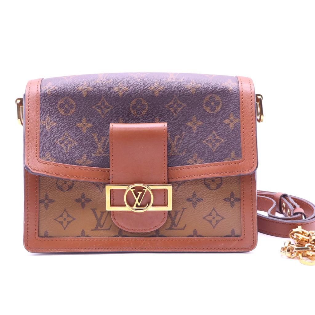 Dauphine Shoulder Bag Reverse Monogram Canvas MM Twins LDJ4126