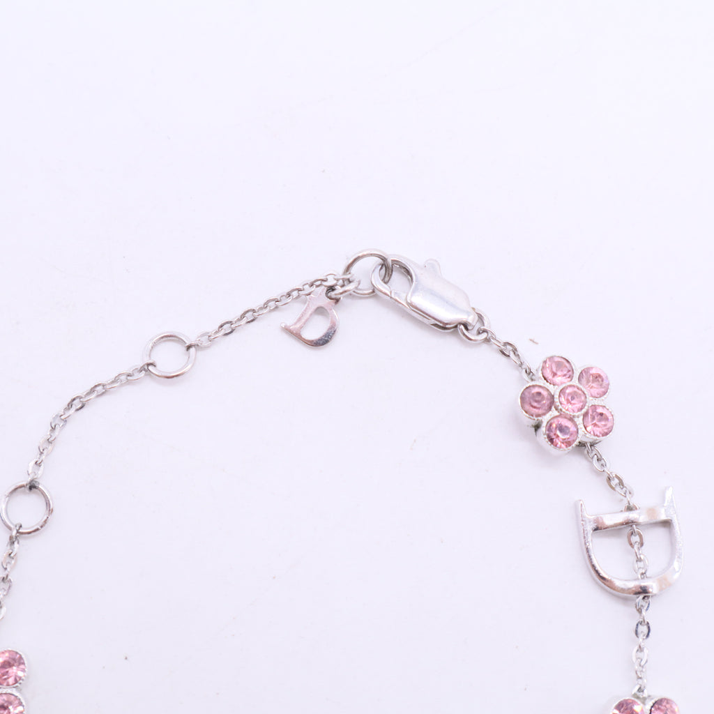 Christian Dior Crystal Dior Flower Station Bracelet twins LDJ2807