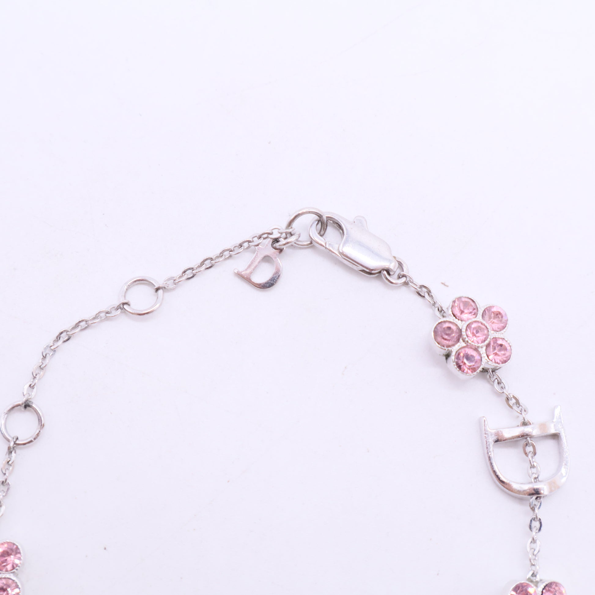 Christian Dior Crystal Dior Flower Station Bracelet twins LDJ2807