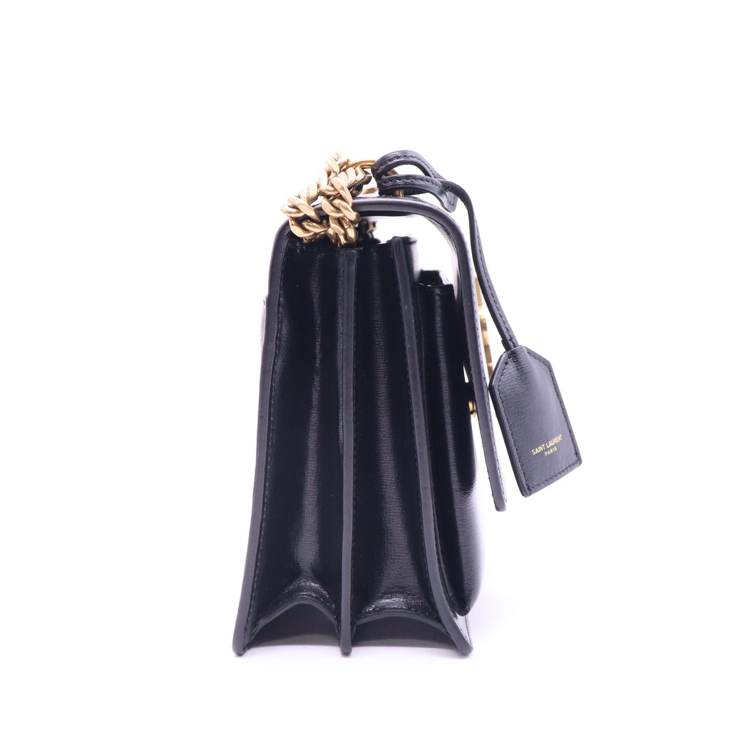 Sunset Top Handle Shoulder Bag Leather Medium Twins LDJ3602