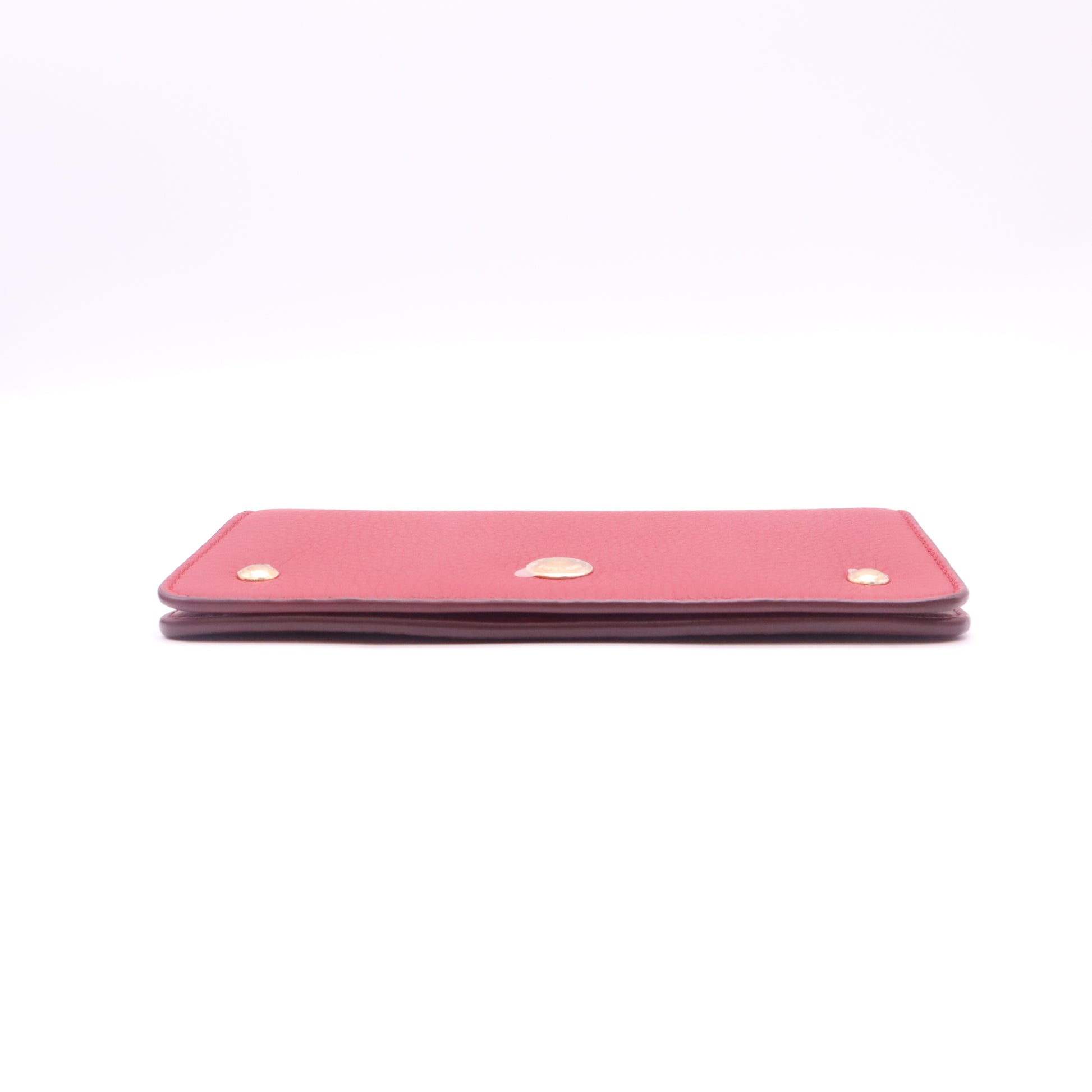 Red Leather Rowe Snap Flap Wallet W22611