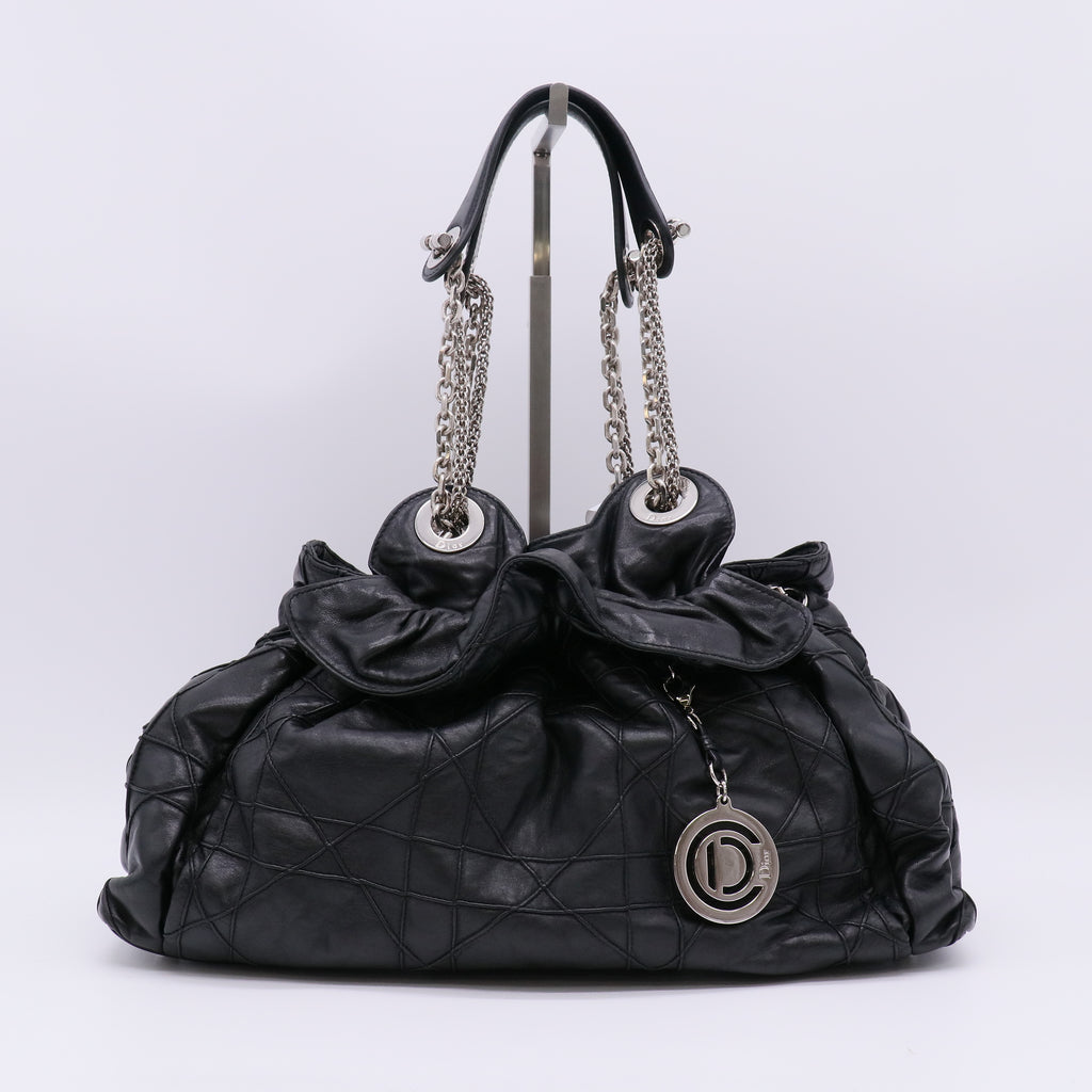 Black Leather Quilted Cannage Le Trente Bag B23239