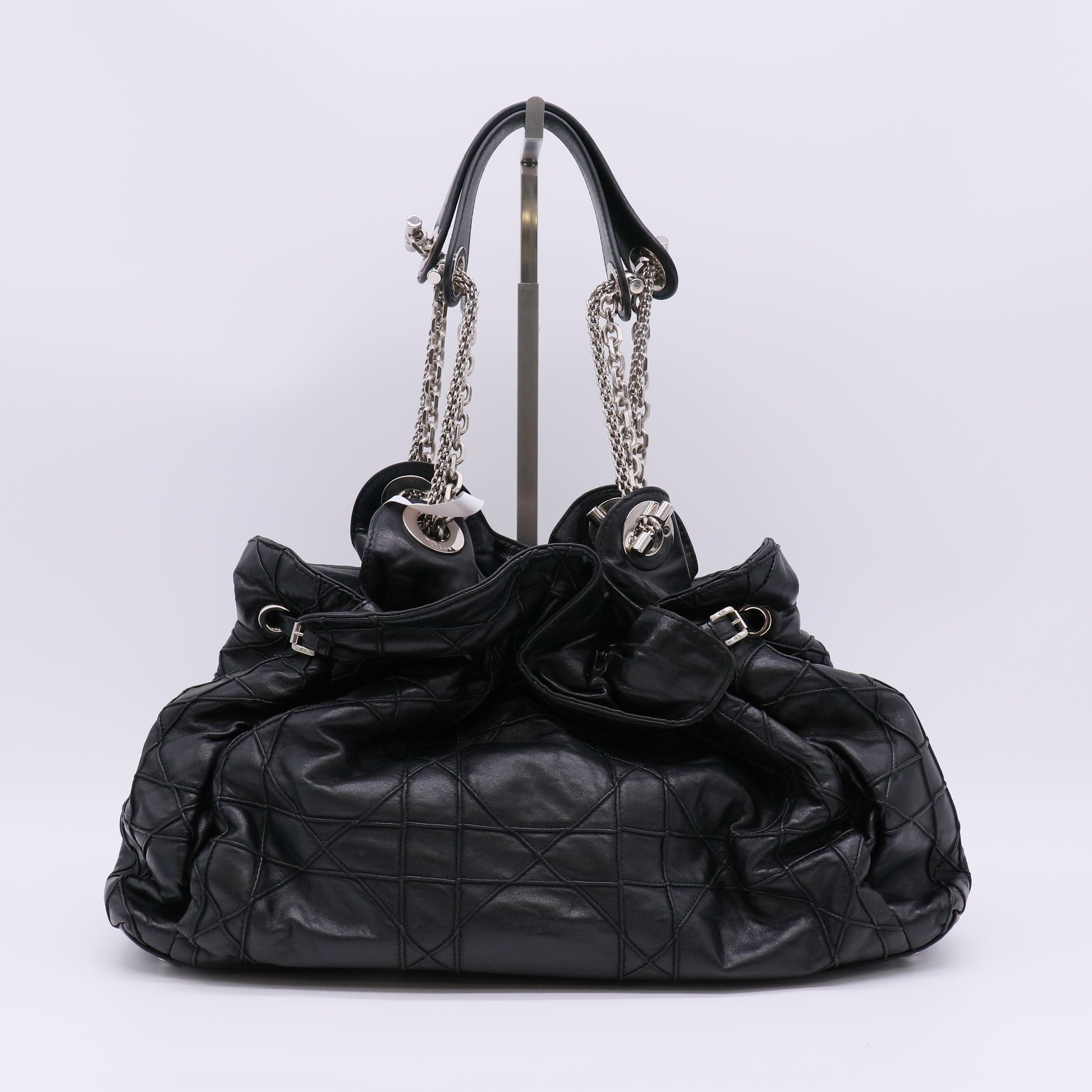 Black Leather Quilted Cannage Le Trente Bag B23239