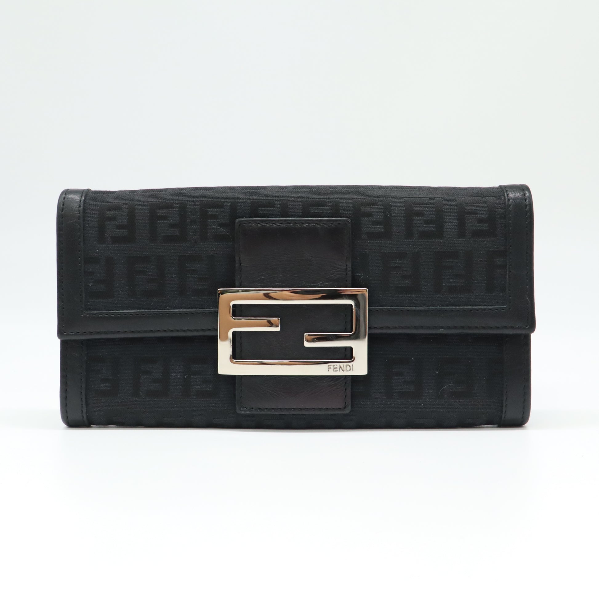 Fendi Zucchino FF Continental Flap Wallet W21724