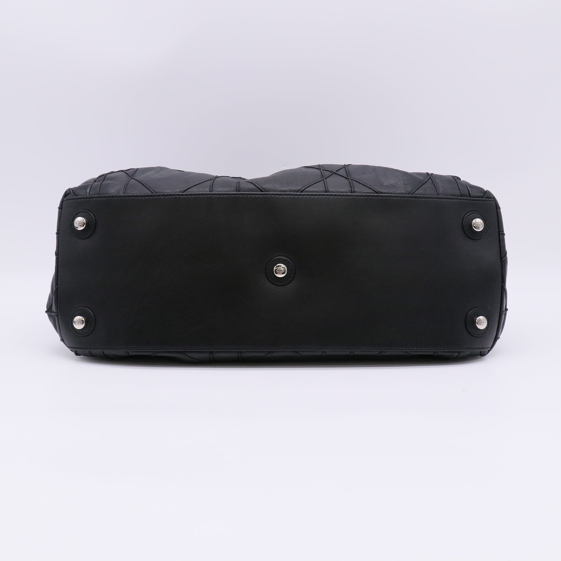Black Leather Quilted Cannage Le Trente Bag B23239
