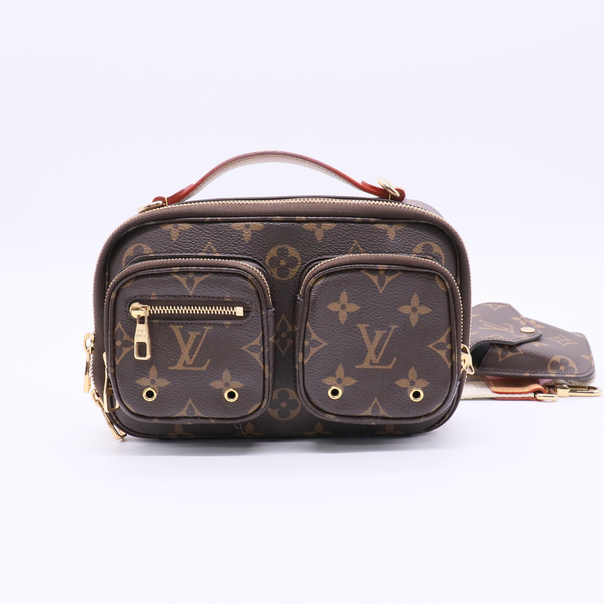 Louis Vuitton Utility Crossbody Bag Monogram Canvas LDJ2202 Twins