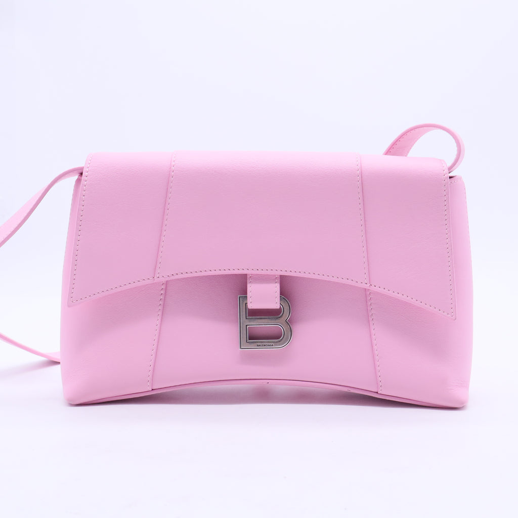 Downtown Soft Hourglass Shoulder Bag Leather Small Twins LDJ2801