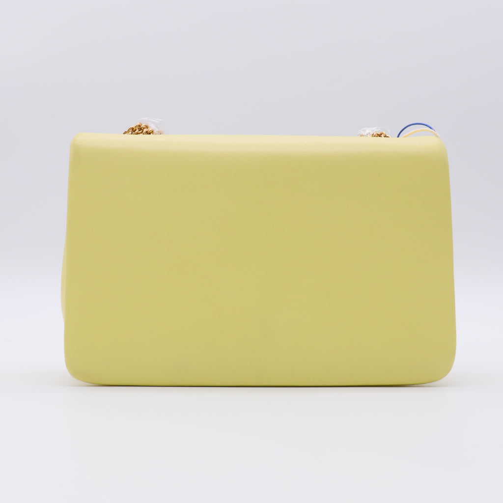 Yellow Leather One Stud Chain Bag twins
