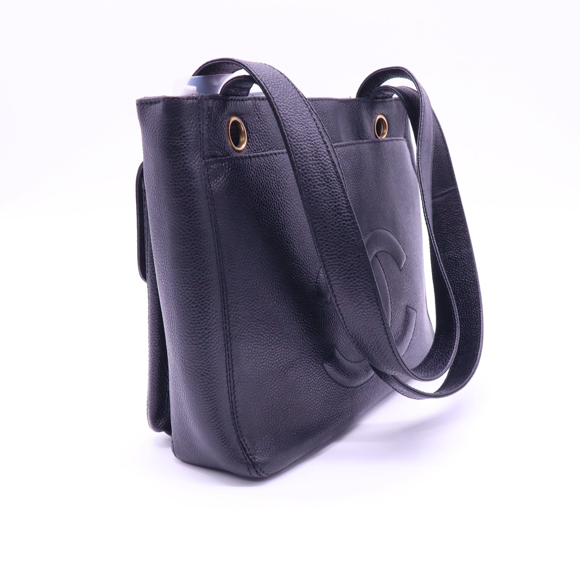 Vintage Front Pocket Tote Caviar Small Twins LDJ4113