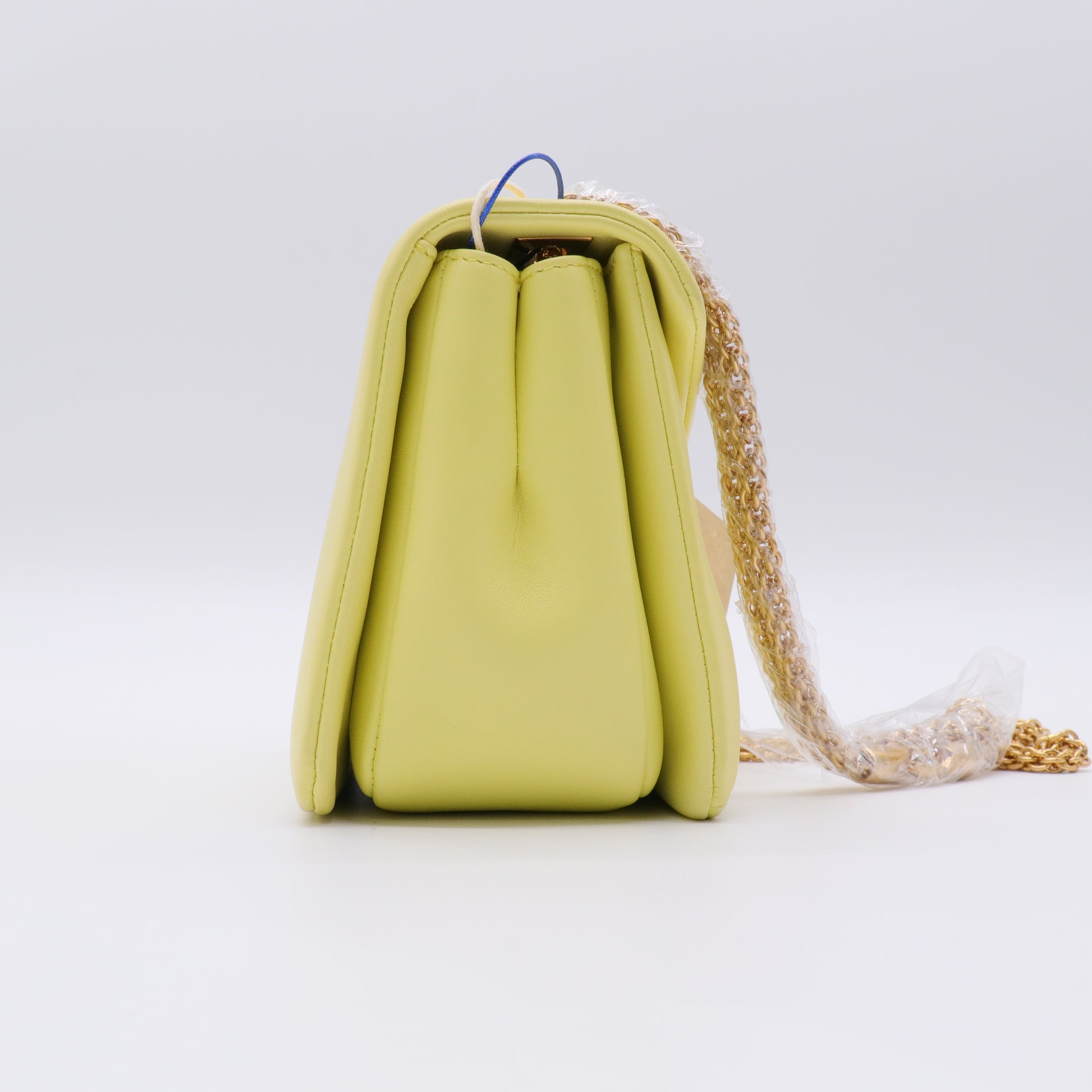 Yellow Leather One Stud Chain Bag twins