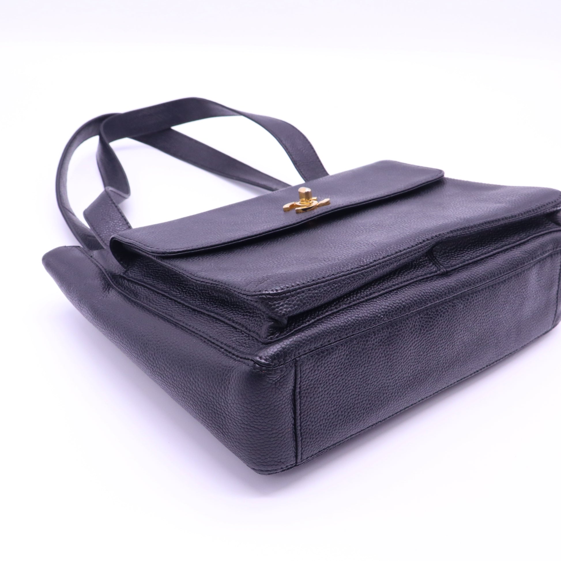 Vintage Front Pocket Tote Caviar Small Twins LDJ4113