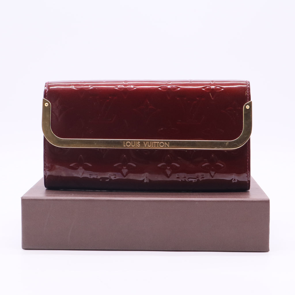 Rouge Fauviste Monogram Vernis Rossmore Wallet