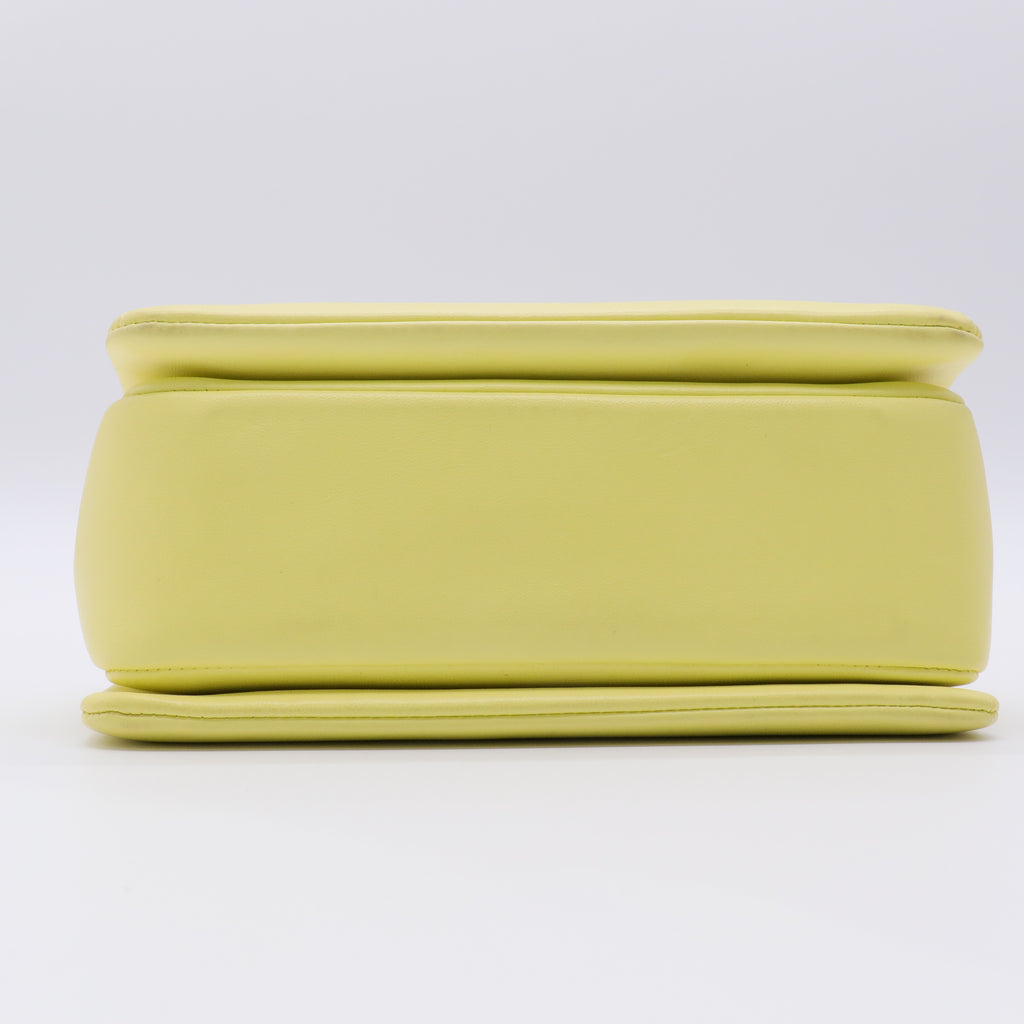 Yellow Leather One Stud Chain Bag twins