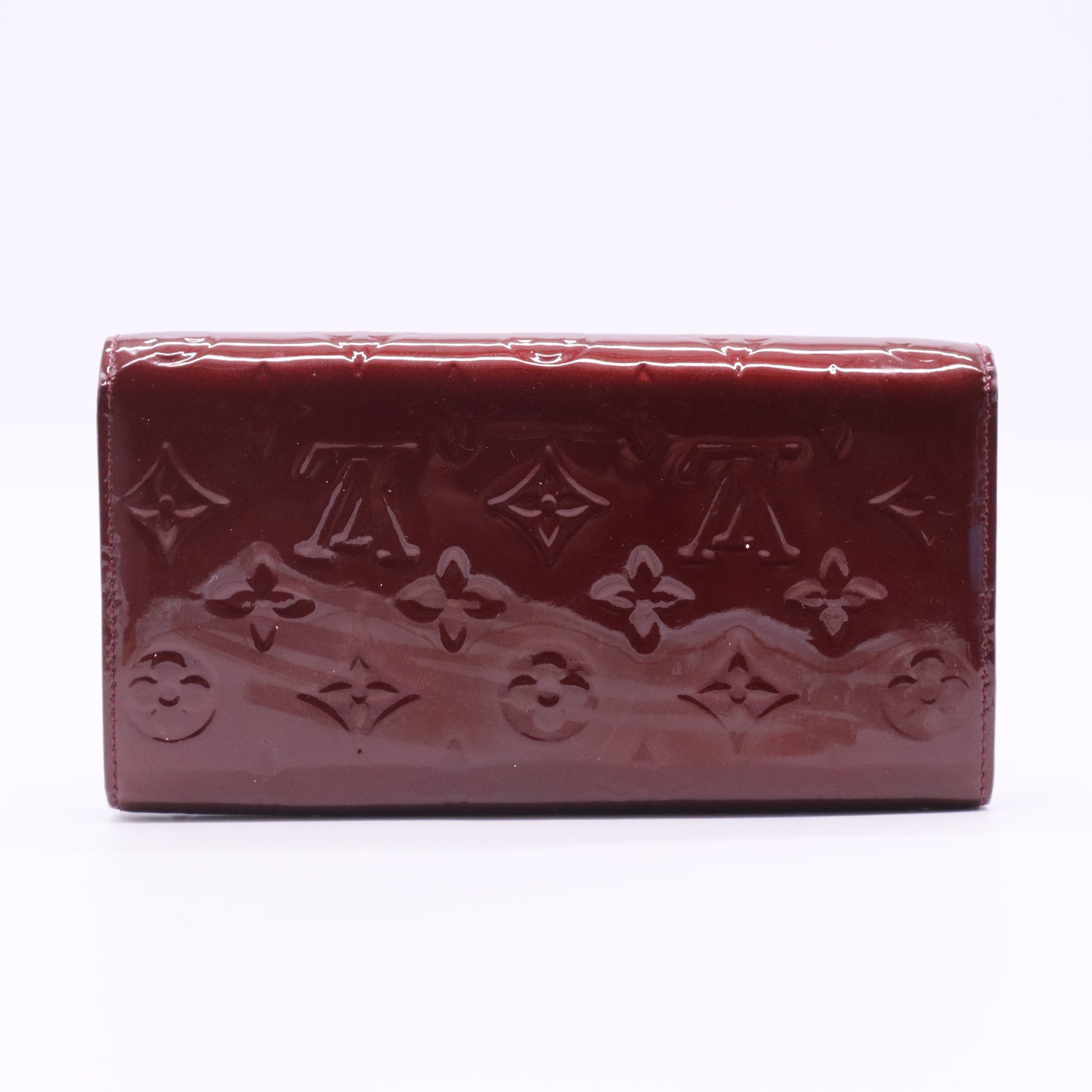 Rouge Fauviste Monogram Vernis Rossmore Wallet